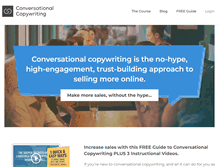 Tablet Screenshot of conversationalcopywriting.com